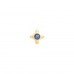 Plata con bao de oro de 18k - Azul