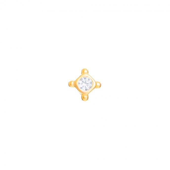BRINCO ZIRCÃO 3MM BRINCO ZIRCÃO 3MM