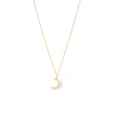 STEEL NECKLACE WITH MOON