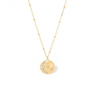 STEEL MOON NECKLACE