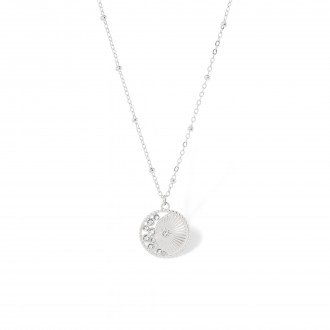 STEEL MOON NECKLACE