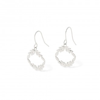 STEEL LEAVES EARRINGS