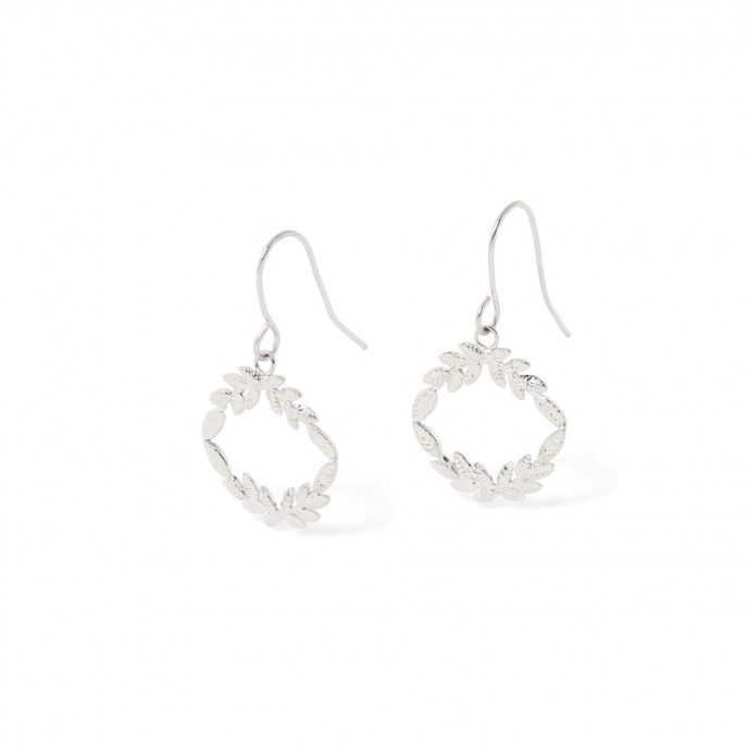 STEEL LEAVES EARRINGS