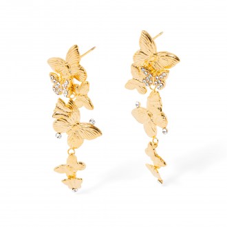 PENDIENTES MARIPOSAS DE ACERO
