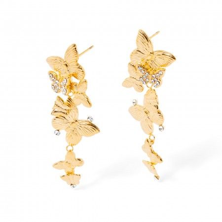 STEEL BUTTERFLIES EARRINGS