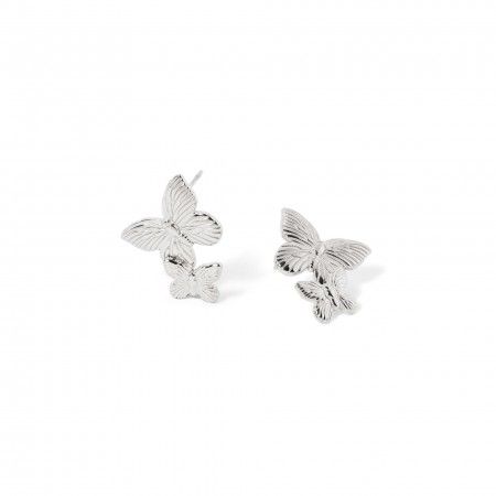 STEEL BUTTERFLIES EARRINGS