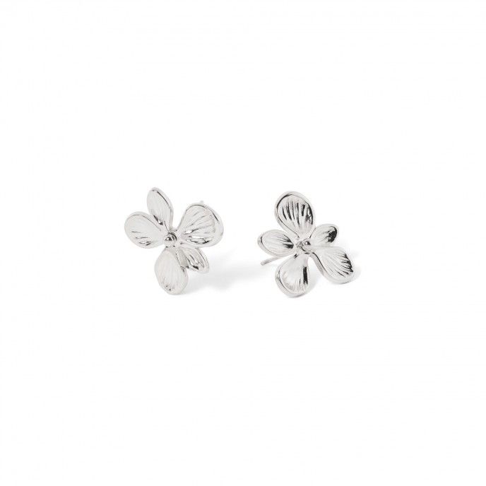 STEEL FLOWER EARRINGS