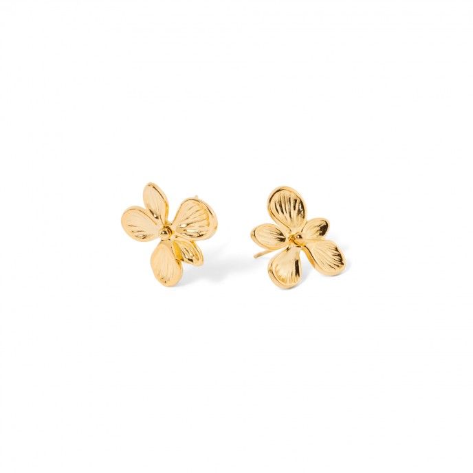 STEEL FLOWER EARRINGS