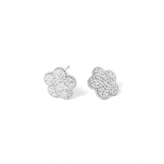 STEEL FLOWER EARRINGS