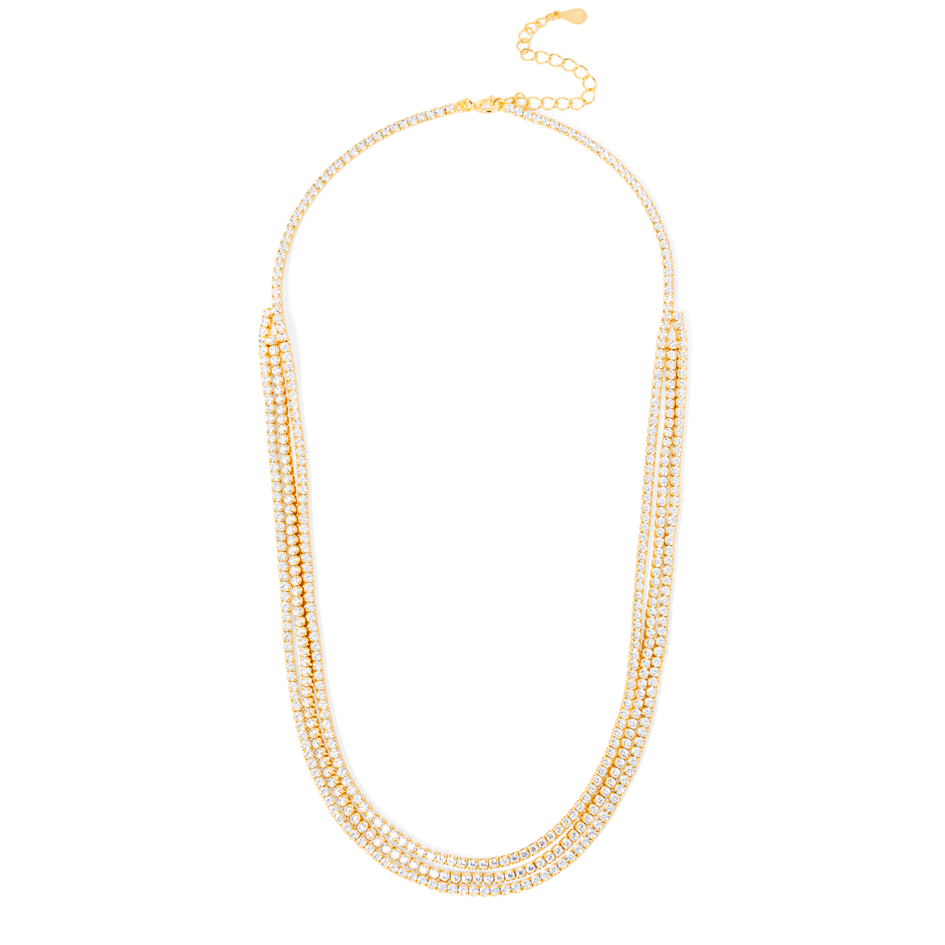 CHOKER TRIPLO BRILHANTE