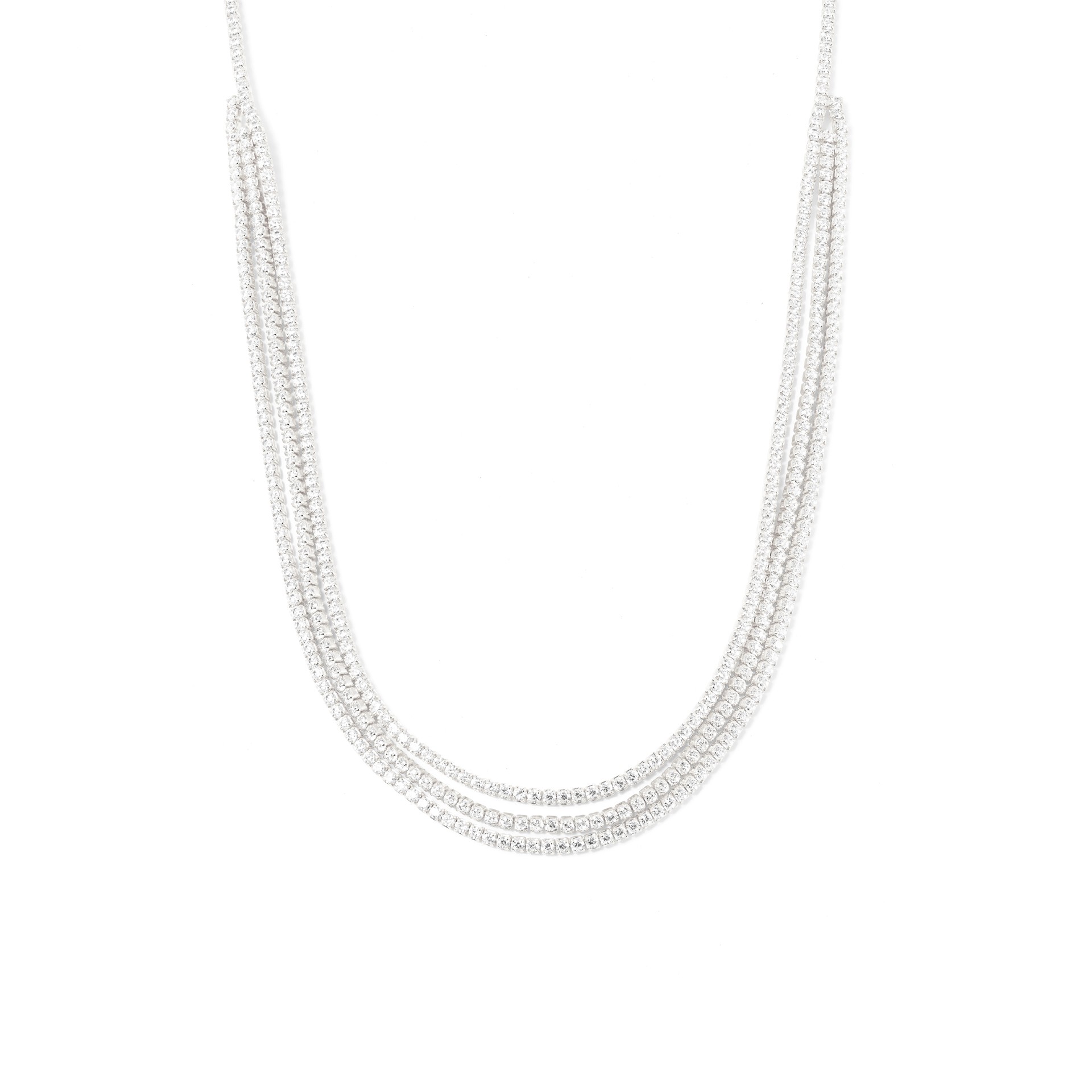 CHOKER TRIPLO BRILHANTE