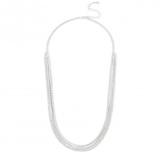 SILVER SHINY TRIPLE CHOKER SILVER SHINY TRIPLE CHOKER