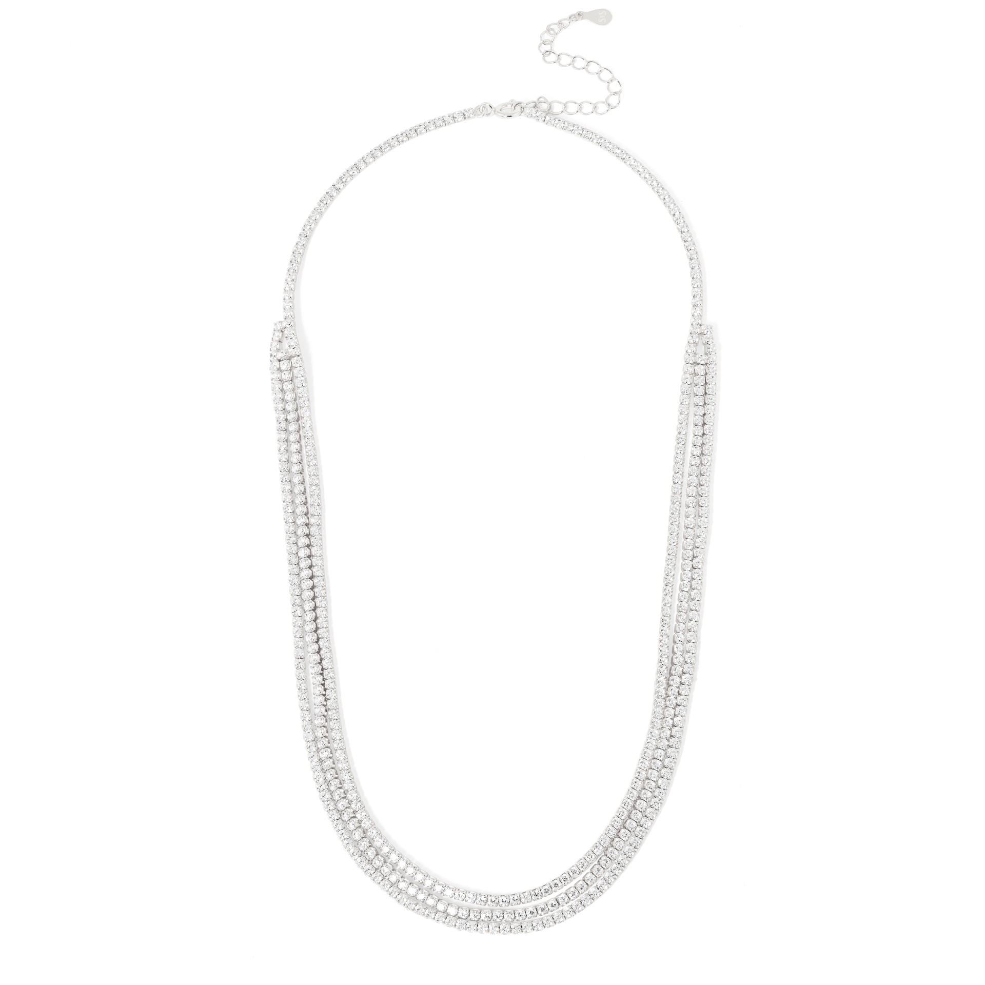 CHOKER TRIPLO BRILHANTE