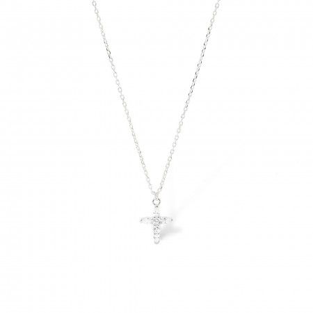 SILVER NECKLACE WITH CROSS