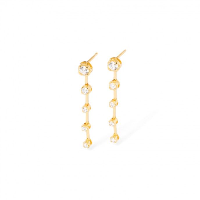 SILVER SHINY EARRINGS