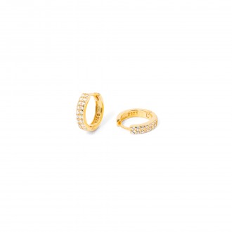 SILVER SHINY HOOPS
