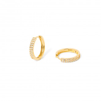 SILVER SHINY HOOPS