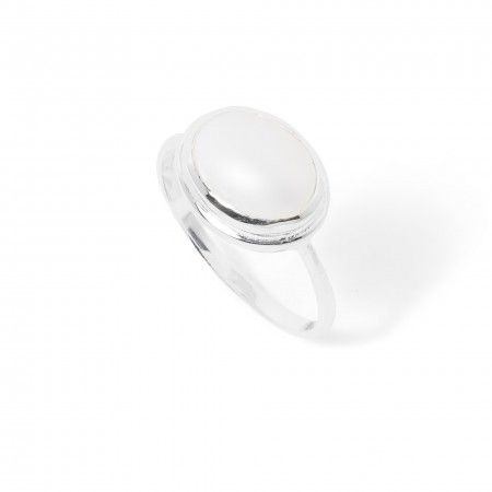 SILVER RING WITH PEARL SILVER RING WITH PEARL