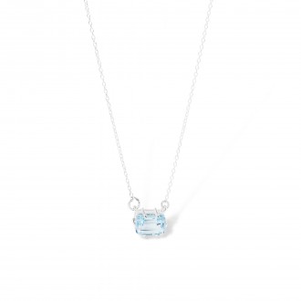 SILVER NECKLACE WITH STONE