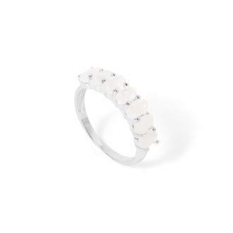 SILVER RING WITH STONES