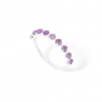 SILVER RING WITH STONES