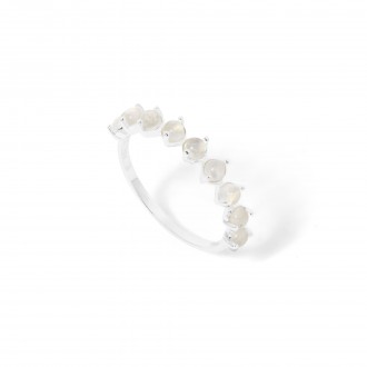 SILVER RING WITH STONES