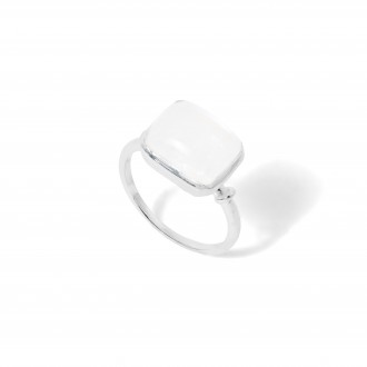 SILVER RING WITH STONE
