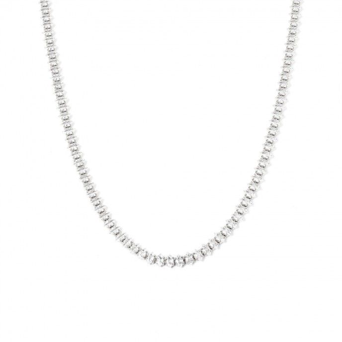 GARGANTILLA BRILLANTE DE ACERO