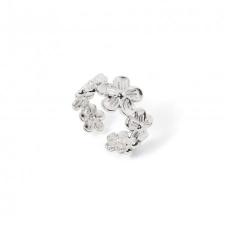 STEEL FLOWERS RING