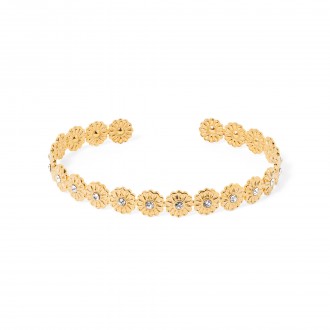 STEEL FLOWERS BRACELET