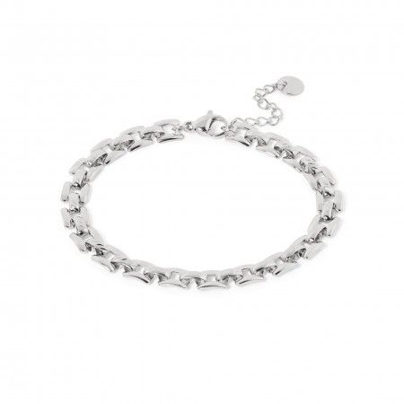 PULSERA GEOM�TRICA DE ACERO