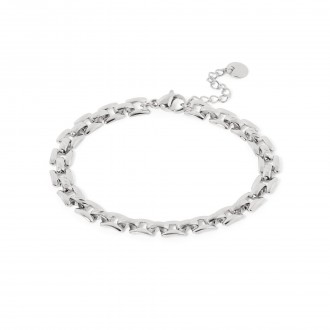 PULSERA GEOM�TRICA DE ACERO