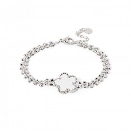 PULSERA FLOR DE ACERO