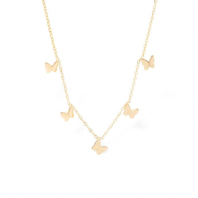 STEEL CHOKER WITH BUTTERFLIES