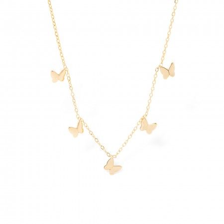 STEEL CHOKER WITH BUTTERFLIES