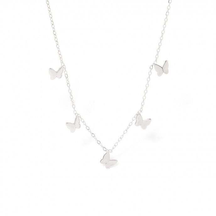 STEEL CHOKER WITH BUTTERFLIES