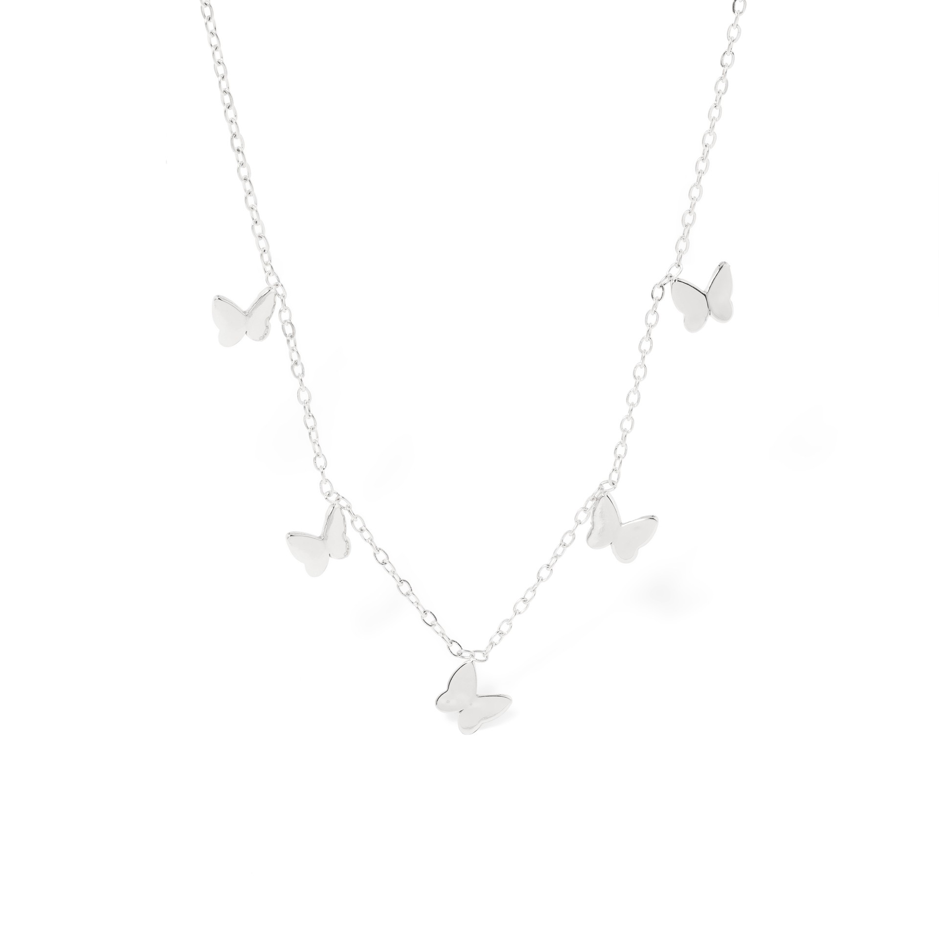 CHOKER AÇO BORBOLETAS