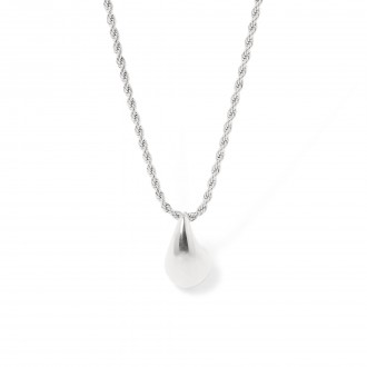 STEEL NECKLACE WITH DROP