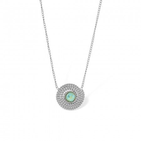 STEEL NECKLACE WITH SPIRAL