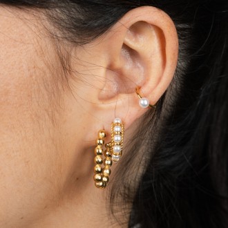 STEEL BEADS HOOPS