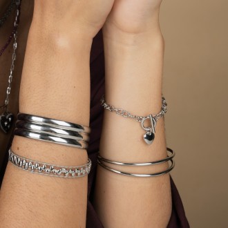 PULSERA CORAZ�N DE ACERO
