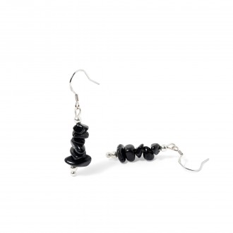 SILVER EARRINGS WITH STONES