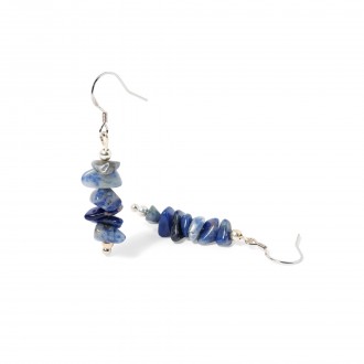 SILVER EARRINGS WITH STONES