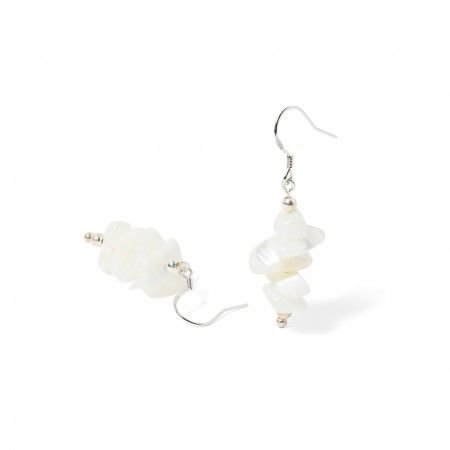 SILVER EARRINGS WITH STONES