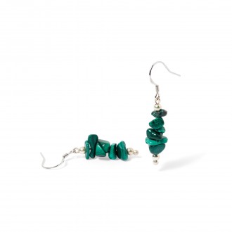SILVER EARRINGS WITH STONES