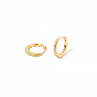 SHINY SILVER HOOPS