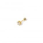 Prata com Banho Ouro de 18k - Branco