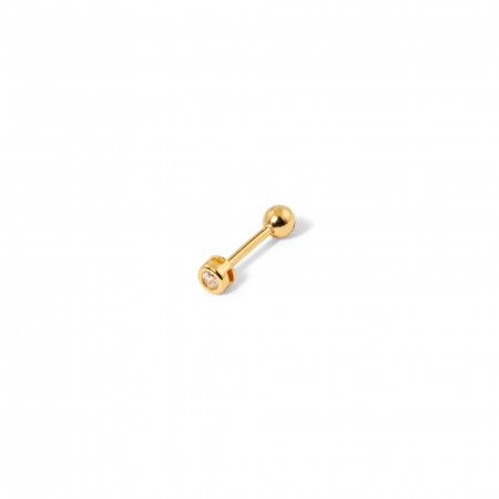 SILVER PIERCING WITH ZIRCON