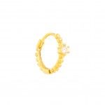 Silver with 18k Gold Plating - White