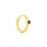 Silver with 18k Gold Plating - Black